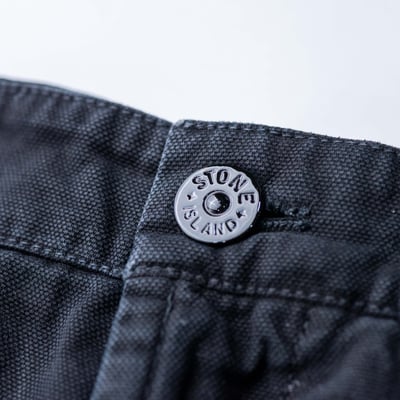 Stone Island 巴拿馬棉舒適短褲 黑色5