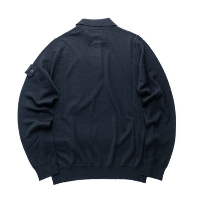 Stone Island Ghost RWS 羊毛POLO衫 黑2