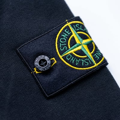 Stone Island 拉鏈連帽棉外套 黑5