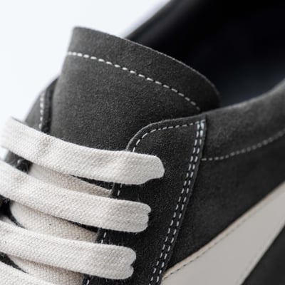 Rick Owens Vintage low 小牛皮麂皮低筒 油加利灰綠7