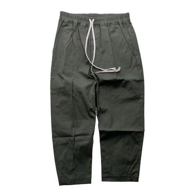 Rick Owens 主線 Cropped 九分褲 墨綠1