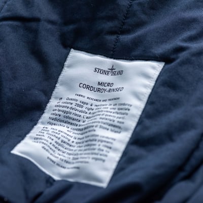 Stone Island 單寧系列 燈心絨羽絨寬短外套 藍11