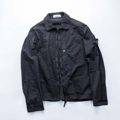 Stone Island 水洗工裝襯衫外套 黑3