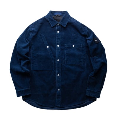 Stone Island 丹寧燈芯絨襯衫 藍1