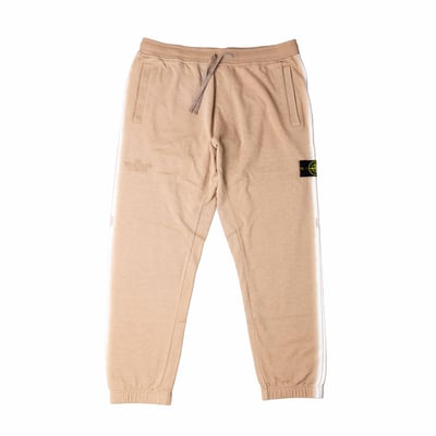 [ Stone Island ] Stone Island x Supreme 602S2 STAMPA RISERVA Sweatpants 聯名棉褲 奶茶色1