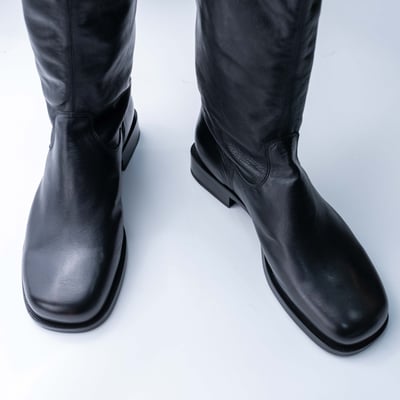 Lemaire 軟羊皮工作靴 黑3