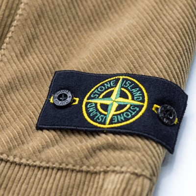 Stone Island 燈芯絨800標準版型長褲 餅乾色7