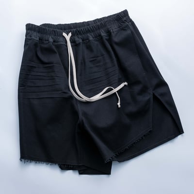 Rick Owens 主線 Boxer Canvas 拳師短褲 黑3
