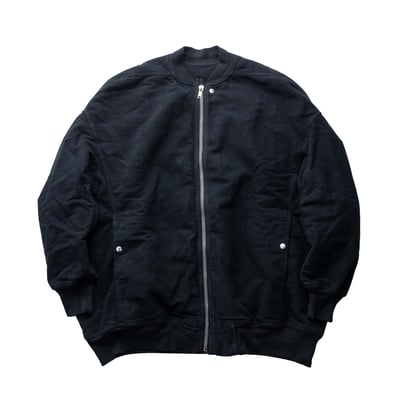 Rick Owens DRKSHDW 副線 Jumbo Flight 長版飛行外套 黑1