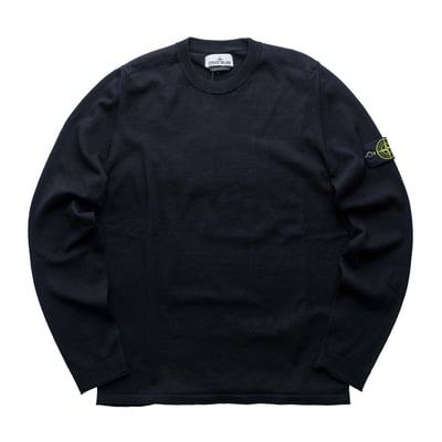 Stone Island 下擺無縮針織衛衣 黑1