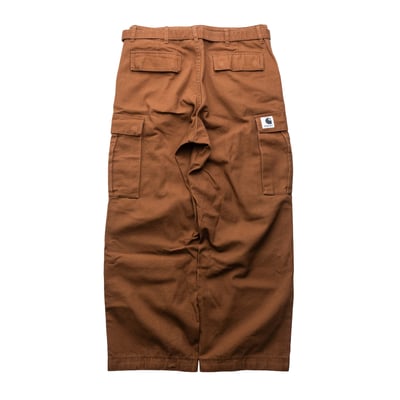 Sacai x Carhartt Duck 工作褲 咖啡色2