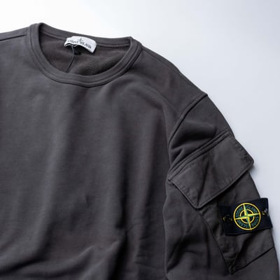 Stone Island 手臂口袋衛衣 鉛灰色5