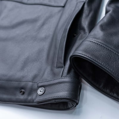 Stone Island 皮外套 黑5