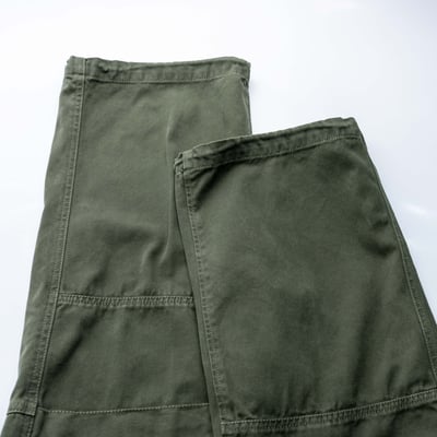 Stone Island PANAMA巴拿馬棉放鬆版型長褲 麝香綠7