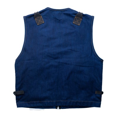 Stone Island Denim 丹寧系列 尼龍丹寧背心 藍2