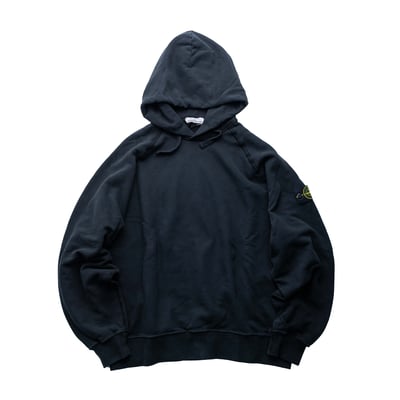 Stone Island 刷絨連帽衛衣 黑1