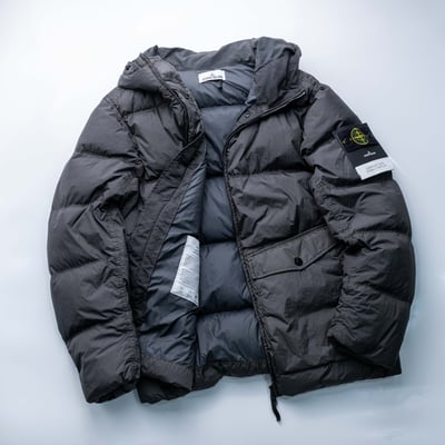 Stone Island 鴨絨填充尼龍外套 鉛灰3