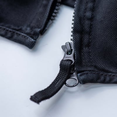 Stone Island 巴拿馬棉立領水洗襯衫外套 黑9