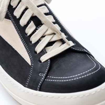 Rick Owens 主線 Vintage 侵權 低筒 作舊皮革 黑5