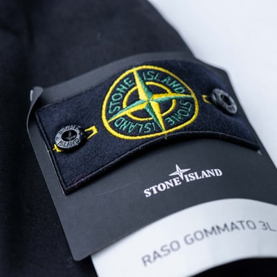 Stone Island Raso Gommato 3L 中長版大衣 黑6