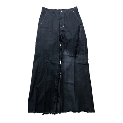 Rick Owens 主線 Joris 寬版牛仔褲 黑1