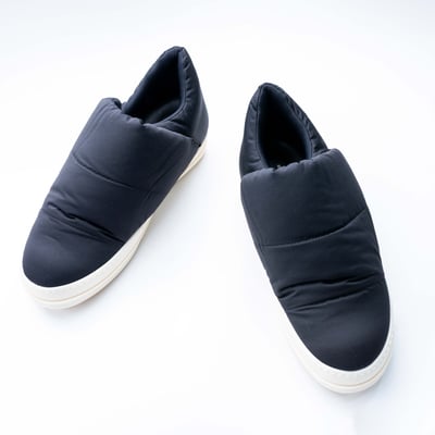 Rick Owens DRKSHDW 副線 puffer slip-on 懶人鞋 黑3