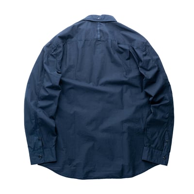 Stone Island 刺繡工裝薄襯衫 深藍2