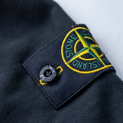 Stone Island 刷絨連帽衛衣 黑7