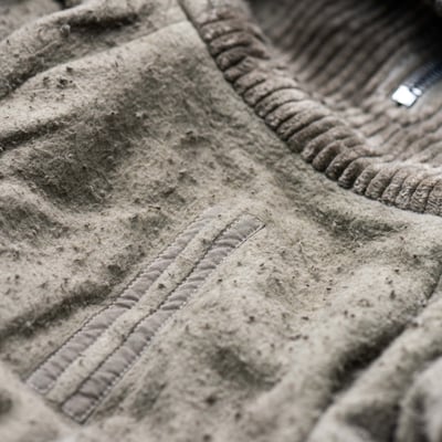 Rick Owens DRKSHDW 燈芯絨連帽長版飛行員外套 塵色9