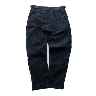 Stone Island 尼龍燈芯絨500寬褲 黑2