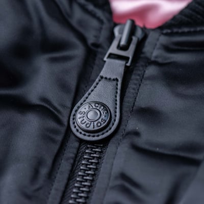 Acne Studios Logogram 飛行外套 黑9