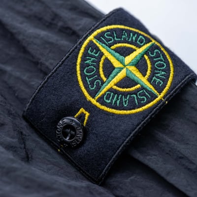 Stone Island 金屬尼龍襯衫 黑6