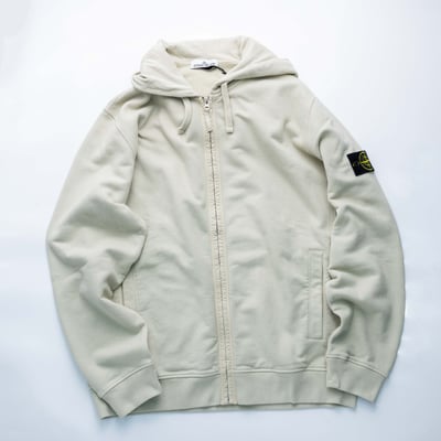 Stone Island 連帽棉外套 灰白3