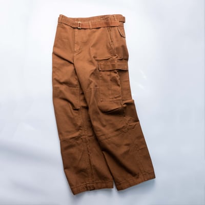 Sacai x Carhartt Duck 工作褲 咖啡色3