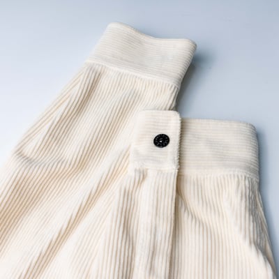 Stone Island 燈芯絨寬鬆襯衫外套 象牙白5