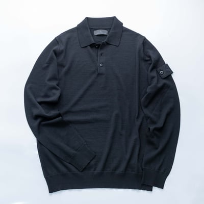 Stone Island Ghost RWS 羊毛POLO衫 黑3