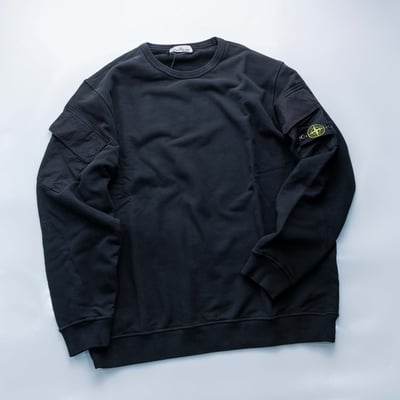Stone Island 手臂口袋衛衣 黑3