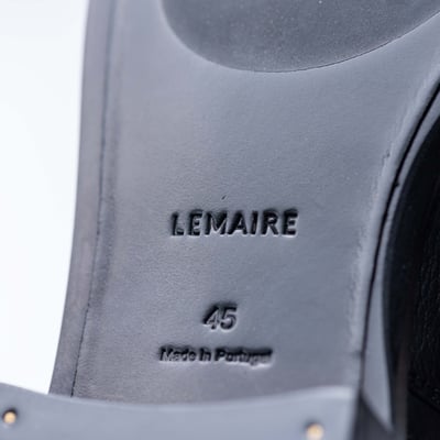 Lemaire 軟羊皮工作靴 黑5