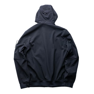 Stone Island Soft shell 刷絨連帽軟殼外套 黑3