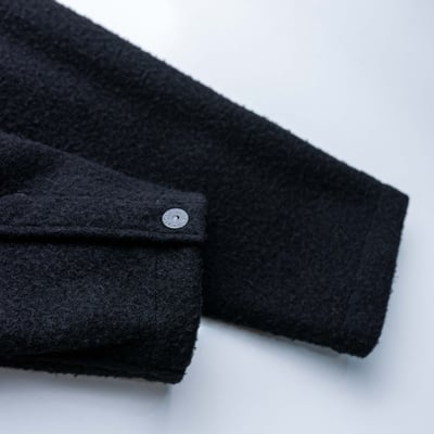 Stone Island 羊毛襯衫外套 黑5