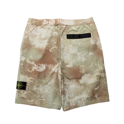 Stone Island Dissolving Grid Camual Print 再熔三裂尼龍格紋迷彩 卡其2