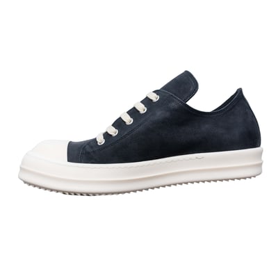 Rick Owens Temple Ramones 主線小牛皮低筒 黑1