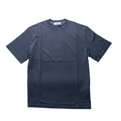 Stone Island 有機棉短袖 灰藍色1