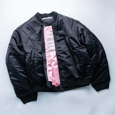 Acne Studios Logogram 飛行外套 黑3