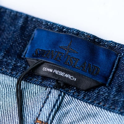 Stone Island 寬鬆水洗牛仔褲 藍9