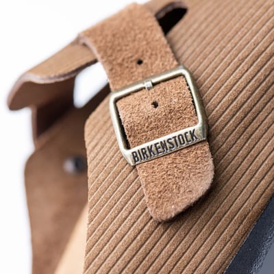 Birkenstock Boston 燈芯絨包頭拖鞋 深茶色7