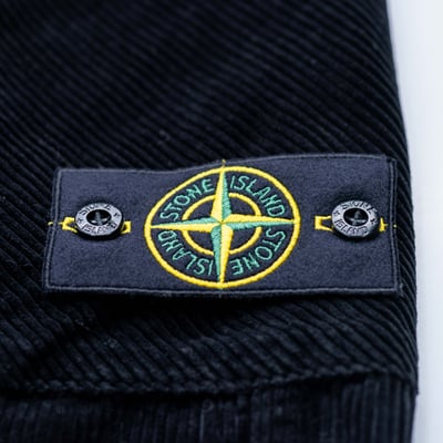 Stone Island 燈芯絨800標準版型長褲 黑色8