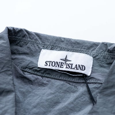 Stone Island 金屬尼龍襯衫 灰4
