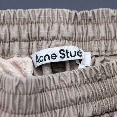 Acne Studios Ripstop 抗撕裂工作口袋長褲 米灰5