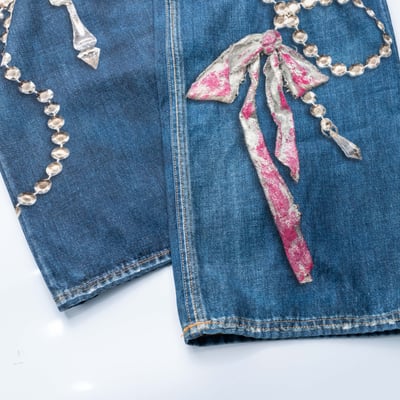 Acne Studios 1981U 3D printing 牛仔褲 藍5